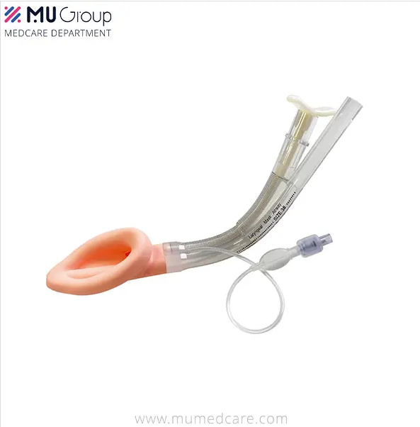 Disposable Reusable Double Lumen Reinforced Silicone Laryngeal Mask Airway 