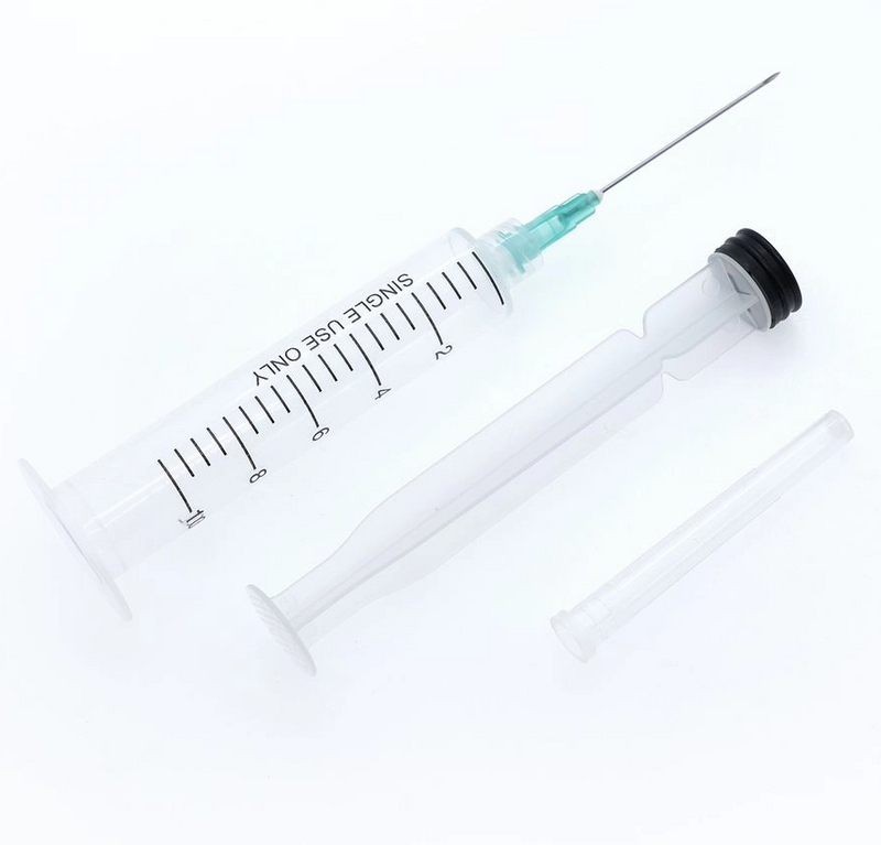 Medical Plastic Disposable Syringe with Needle for Injection Luer Slip Luer Lock 
