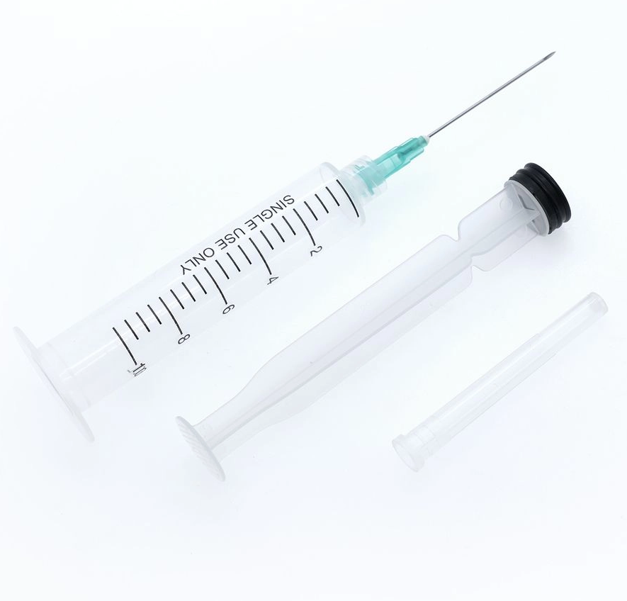 Medical Plastic Disposable Syringe with Needle for Injection Luer Slip Luer Lock 