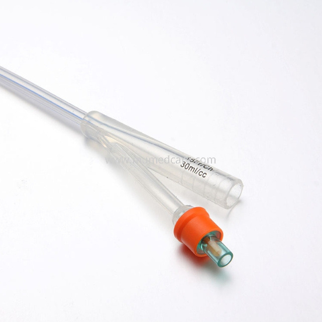 Medical Disposable Sterile Silicone Coated Silicone Foley Balloon Catheter Urinary Catheter CE, ISO