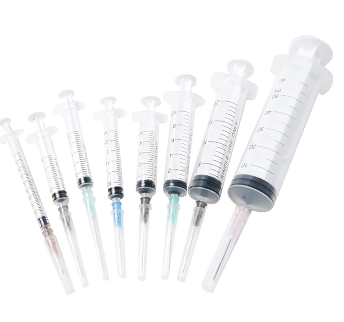 Medical Plastic Disposable Syringe with Needle for Injection Luer Slip Luer Lock 