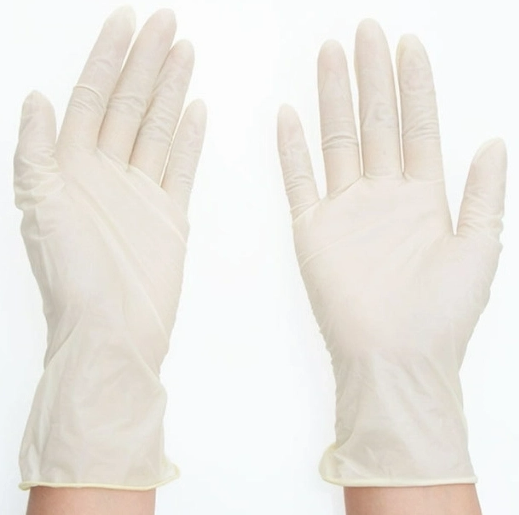 CE ISO13485 Medical Disposable Latex Examination Gloves Powder Free Powdered 