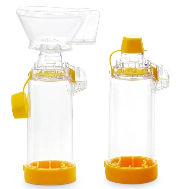 Medical Silicone and PVC Aerochamber Aerosol Inhaler with Asthma Chamber Spacer and Nebular Container