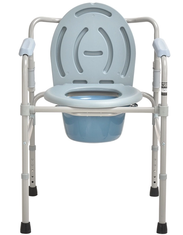 Aluminum Adjustable Height Commode Toilet Chair for Elderly
