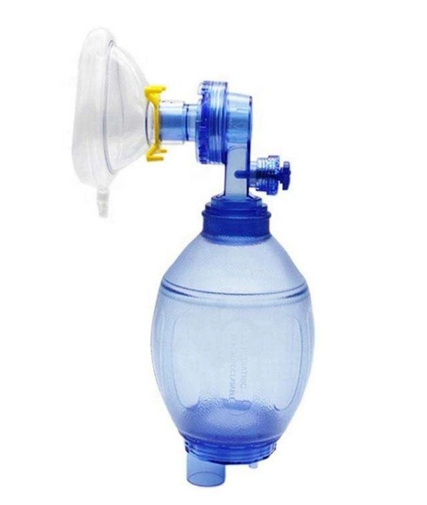 Factory Supply Medical Resuscitator Ambu Valve Bag Valve Mask Adult PVC Manual Resuscitator