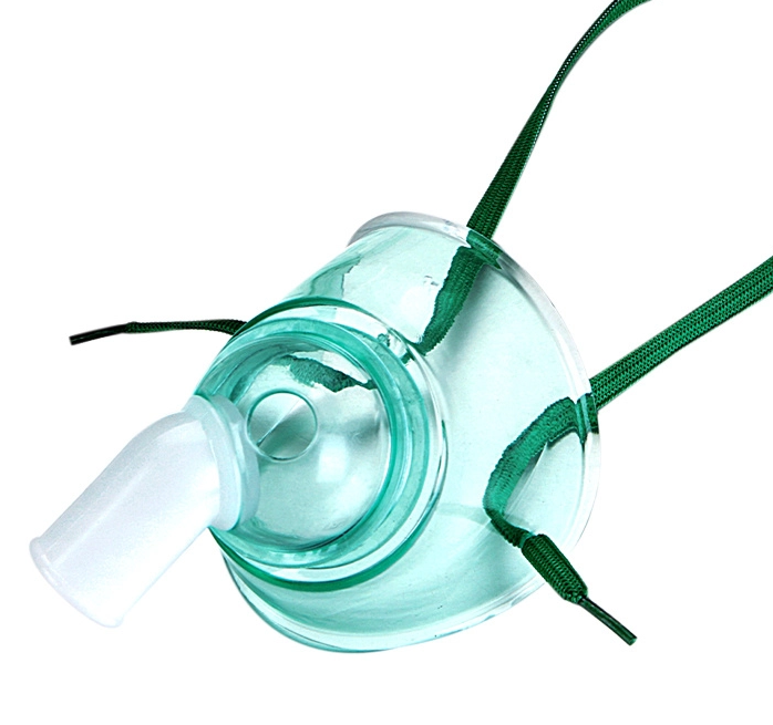 High Quality Disposable Medical PVC Oxygen Tracheostomy Mask with 360 Rotation Connector