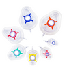 PVC Disposable Anesthesia Mask with Check Valve & Hook Ring, Various Sizes 0– 6, Transparent