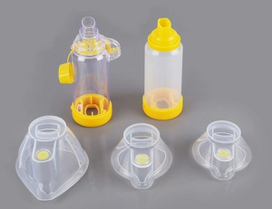 Medical Silicone and PVC Aerochamber Aerosol Inhaler with Asthma Chamber Spacer and Nebular Container