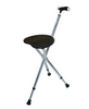 Aluminum Alloy Folding Walking Cane with Seat Portable