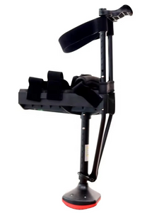 Telescopic Hands Free Walking Crutch Anti Skid Single Leg