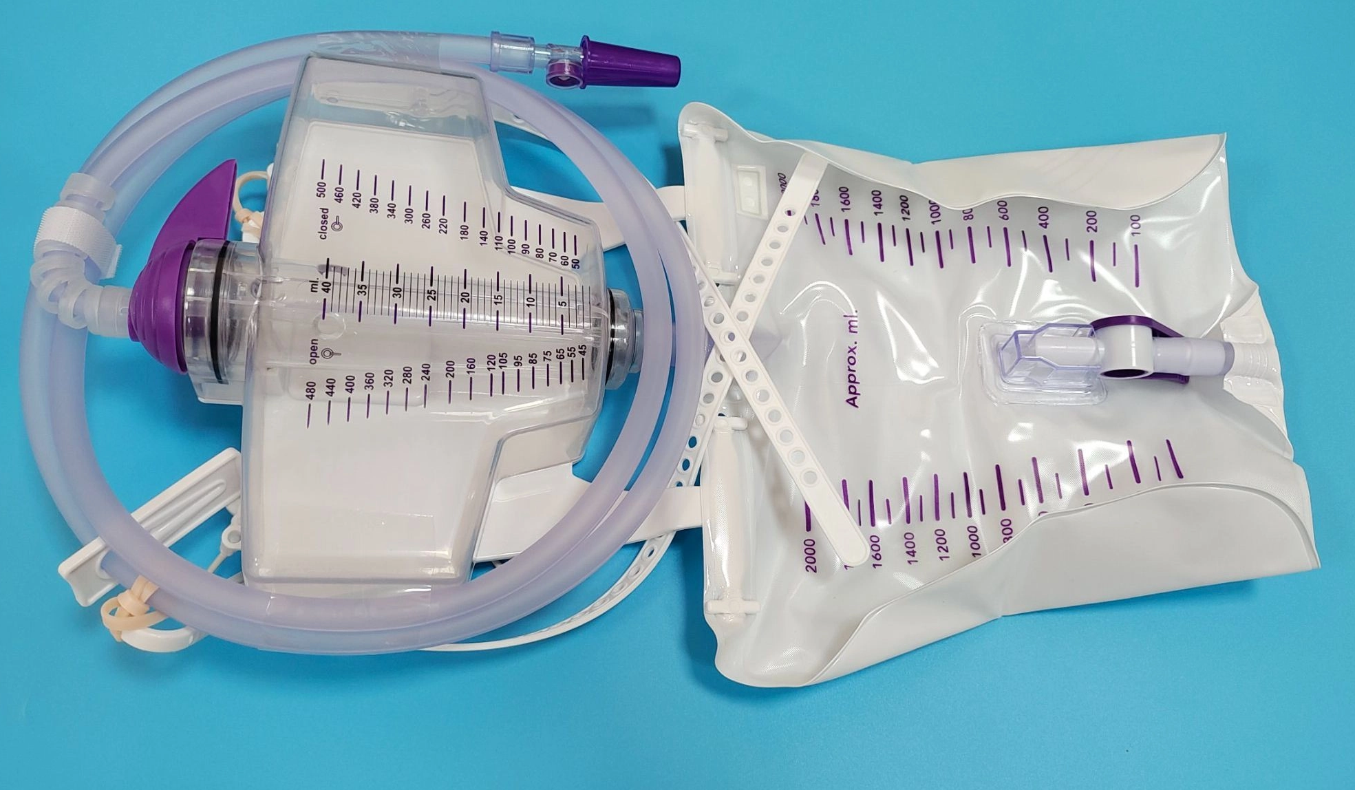 Luxury Urine Meter, Medical Urinary Drainage Collection Bag, 2600ml +500ml
