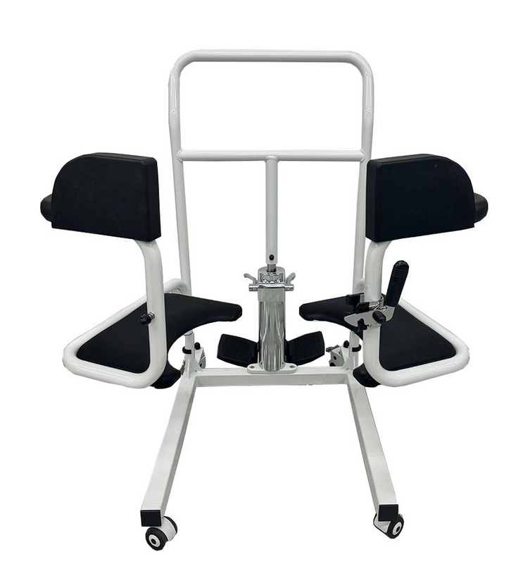 Sturdy & Comfortable Bariatric Lifting Commode Transfer Chair, Toilet Seat Raiser