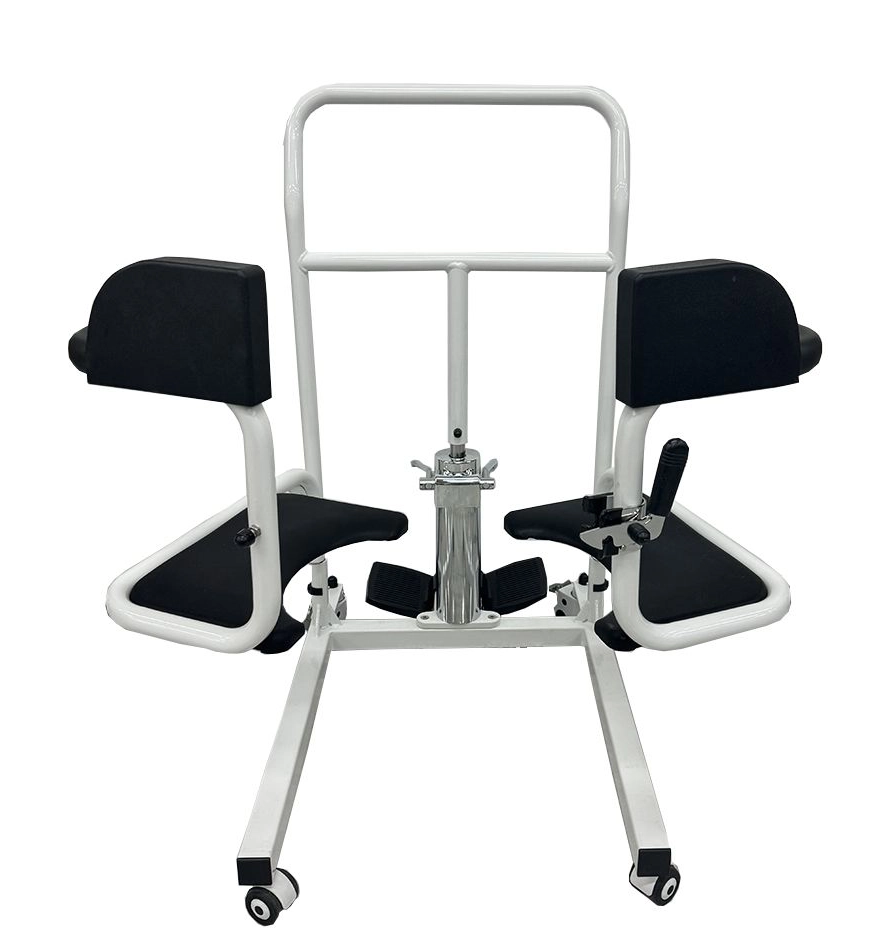 Sturdy & Comfortable Bariatric Lifting Commode Transfer Chair, Toilet Seat Raiser