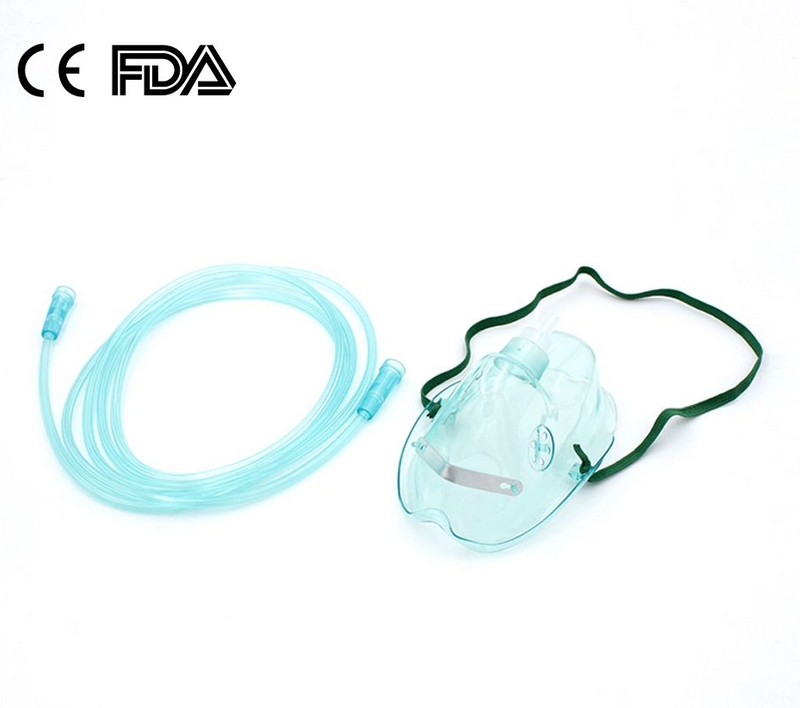 CE, ISO13485 Approved Hospital Plastic Medical Disposable Oxygen Face Mask