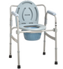 Aluminum Adjustable Height Commode Toilet Chair for Elderly