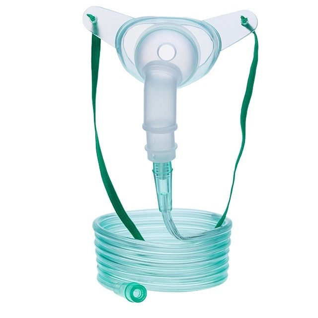 High Quality Disposable Medical PVC Oxygen Tracheostomy Mask with 360 Rotation Connector
