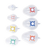 PVC Disposable Anesthesia Mask with Check Valve & Hook Ring, Various Sizes 0– 6, Transparent