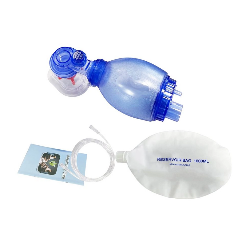 Factory Supply Medical Resuscitator Ambu Valve Bag Valve Mask Adult PVC Manual Resuscitator