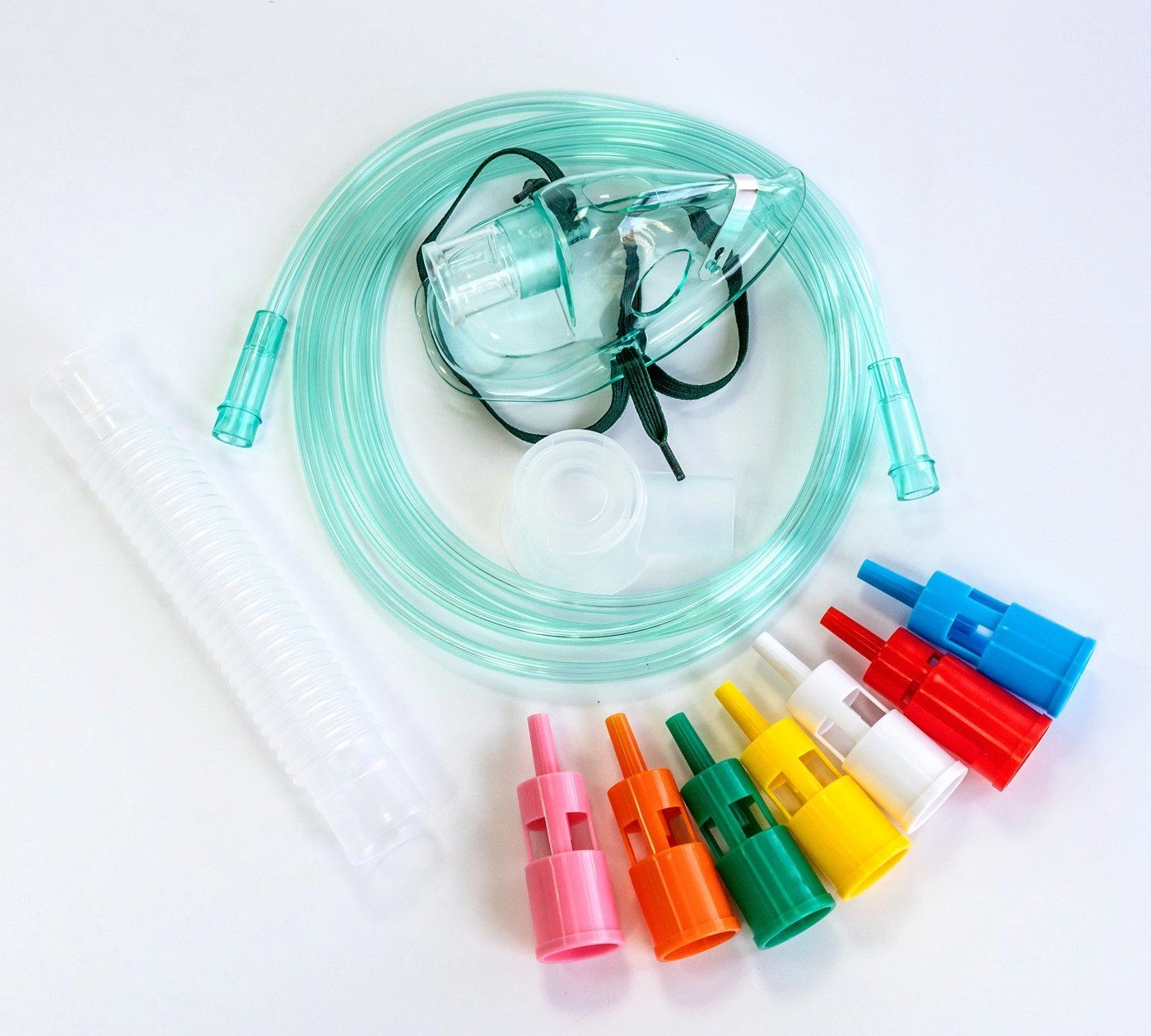 Medical Grade ISO Standard Adjustable Venturi Mask with 7 Dilutor Standard Type