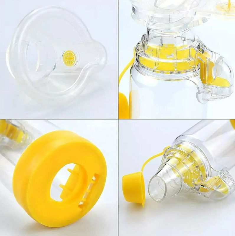 Medical Silicone and PVC Aerochamber Aerosol Inhaler with Asthma Chamber Spacer and Nebular Container