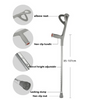 Aluminum Alloy Adjustable Elbow Crutch for Disabled Person