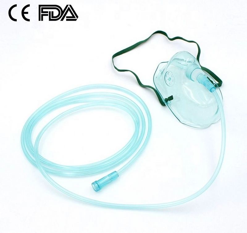 CE, ISO13485 Approved Hospital Plastic Medical Disposable Oxygen Face Mask