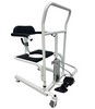 Sturdy & Comfortable Bariatric Lifting Commode Transfer Chair, Toilet Seat Raiser