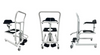 Sturdy & Comfortable Bariatric Lifting Commode Transfer Chair, Toilet Seat Raiser