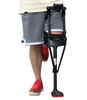 Telescopic Hands Free Walking Crutch Anti Skid Single Leg