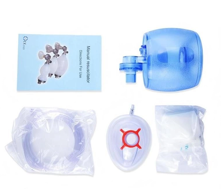 Factory Supply Medical Resuscitator Ambu Valve Bag Valve Mask Adult PVC Manual Resuscitator