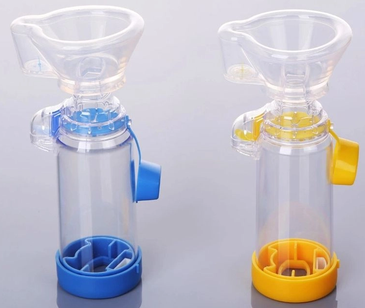 Medical Silicone and PVC Aerochamber Aerosol Inhaler with Asthma Chamber Spacer and Nebular Container